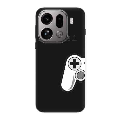 Oppo Find X9 Pro Player 1 Black Colored Silicone TPU Θήκη